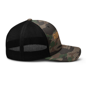 RipLine Angling Logo Camouflage Trucker Hat