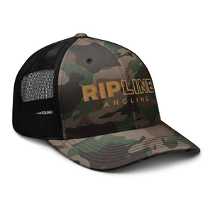 RipLine Angling Logo Camouflage Trucker Hat