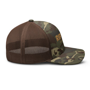 RipLine Angling Logo Camouflage Trucker Hat