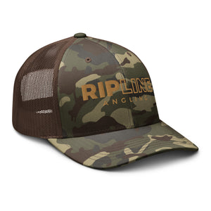 RipLine Angling Logo Camouflage Trucker Hat