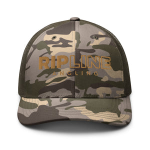 RipLine Angling Logo Camouflage Trucker Hat