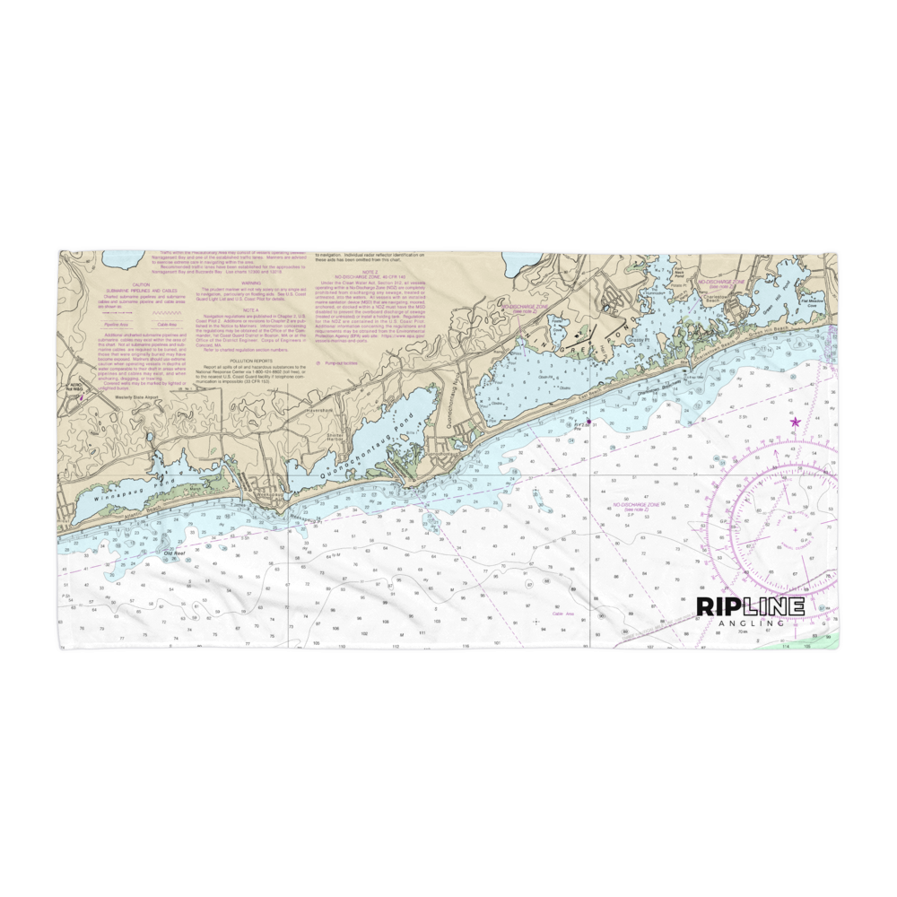 South County Rhode Island Nautical Beach Towel