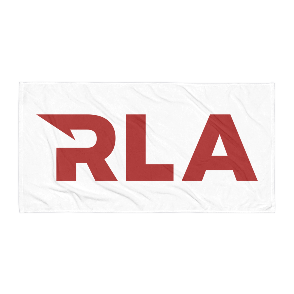 Red RLA Logo Beach Towel