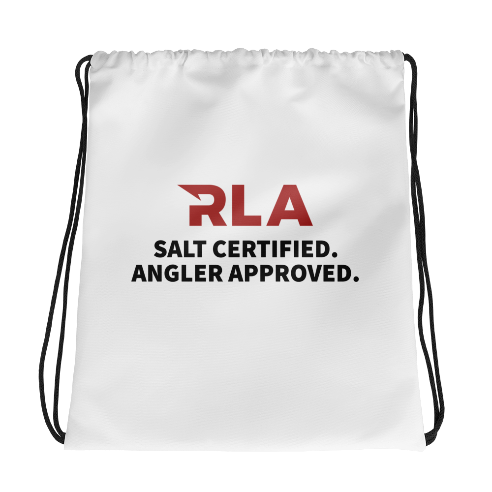 Salt Certified Angler Approved Drawstring Bag