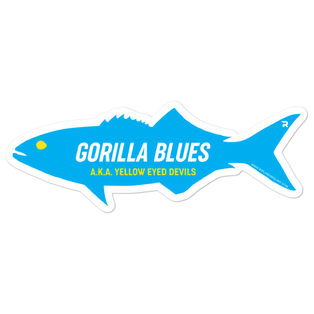 Gorilla Blues Die Cut Sticker