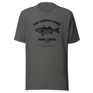 The Striper Coast - Point Judith Light Graphic T-Shirt