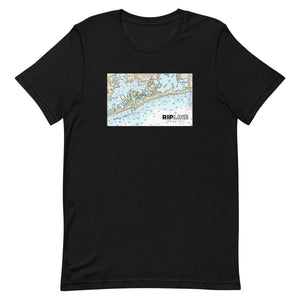 Charlestown Breachway Nautical Chart Graphic T-Shirt