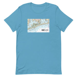 Charlestown Breachway Nautical Chart Graphic T-Shirt