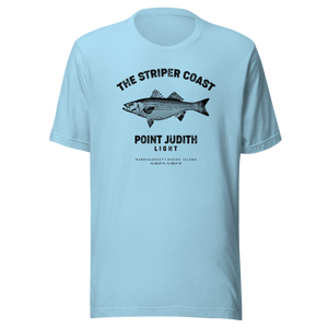 The Striper Coast - Point Judith Light Graphic T-Shirt