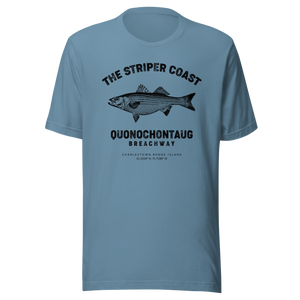 The Striper Coast - Quonochontaug Breachway Graphic T-Shirt