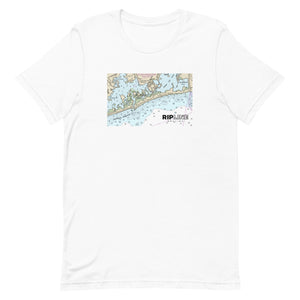 Charlestown Breachway Nautical Chart Graphic T-Shirt